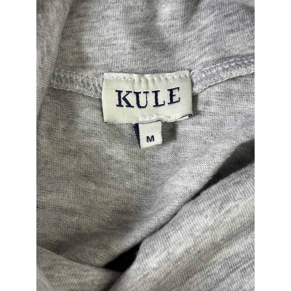 Kule Turtleneck T-Shirt Dress Womens Medium Gray 100% Cotton Jersey Minimalist - Picture 7 of 7